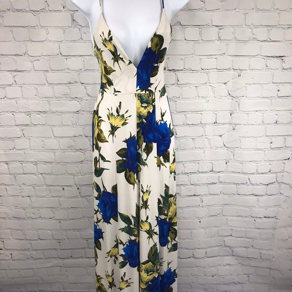 Akira Chicago Black Label Floral Print Jumpsuit